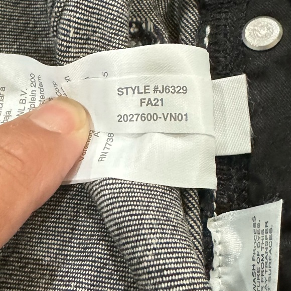 J. Crew 9" Demi-Boot Crop Jean in Charcoal Size 27 - Picture 9 of 12